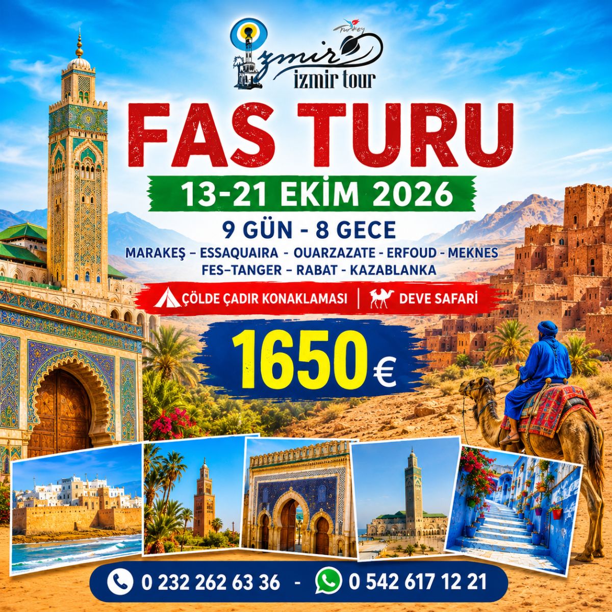 İstanbul Çıkışlı Fas Turu