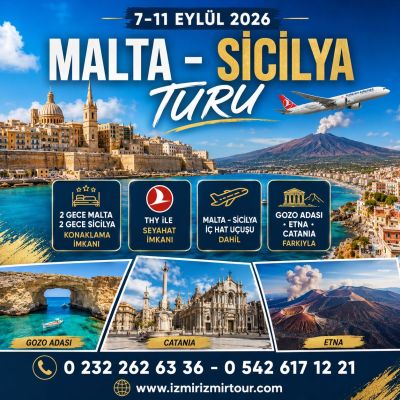 İstanbul Çıkışlı Malta - Sicilya Turu