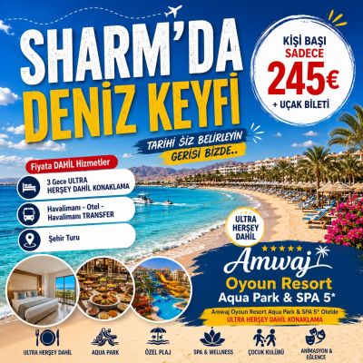 SHARM DA 5** OTEL TATİLİ